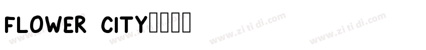 flower city字体转换